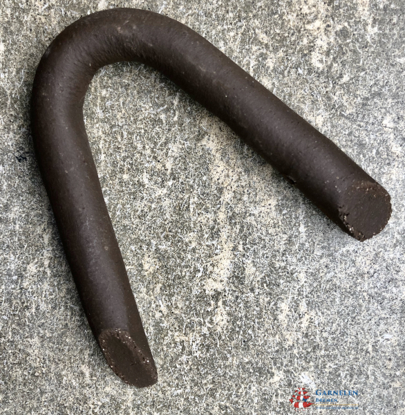 Futterhaken aus Ton - dunkel